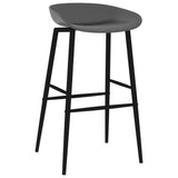 5 Piece Bar Set White and Grey 3057439