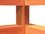 Bookcase Bed 2 pcs Wax Brown 200 x 150 cm Solid Pine Wood 3422723