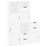 Side Cabinets 5 pcs "ODDA" White 40x24x79 cm Solid Wood Pine 3365357