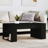 Coffee Table Black 102x55x42 cm Engineered Wood 831854