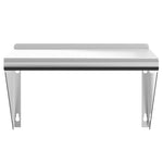 ZNTS Wall Shelf 50x30x31 cm Silver Stainless Steel 30277