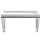 ZNTS Wall Shelf 50x30x31 cm Silver Stainless Steel 30277