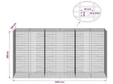 Gabion with 5 mm Wire and 5x10 cm Mesh 300x100x200 cm 3464880