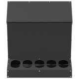 Chicken Feeder Black 40 x 40 x 45 cm Cold-Rolled Steel 874678