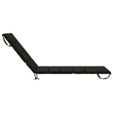 Sunlounger Cushion GEMERT 100% Polyester Black 200 x 80 x 3 cm 948565