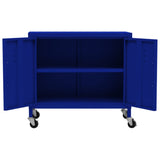 Storage Cabinet Navy Blue 60x35x56 cm Steel 336262