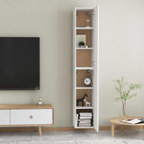 803345 2 Piece TV Cabinet Set White 30,5x30x90 cm Engineered Wood