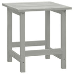 Garden Adirondack Chair with Table Solid Fir Wood Grey 315920