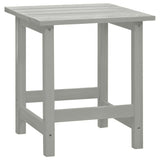 Garden Adirondack Chair with Table Solid Fir Wood Grey 315920