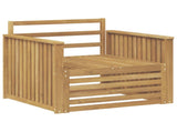 Outdoor Sofa Solid Acacia Wood White 3439131