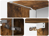 Bathroom Mirror Cabinet Smoked Oak 53.5 x 15.5 x 70 cm 889235