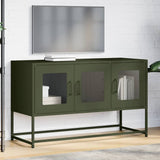 ZNTS TV Cabinet Olive Green 100.5x39x60.5 cm Cold-rolled Steel 853342