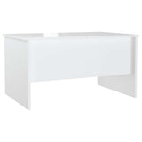 Coffee Table High Gloss White 80x50x42.5 cm Engineered Wood 809734