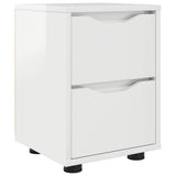 Bedside Table with Drawer High Gloss White 30.5 x 30 x 43 cm 888805