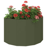 Planter Olive Green 90 x 45 x 50 cm Steel 883713