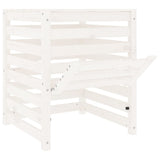 Composter White 63.5x63.5x77.5 cm Solid Wood Pine 823809