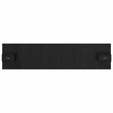Headboard with Cabinet 3 pcs Black Oak Engineered Wood 3416192