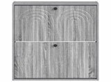 Wall-Mounted Shoe Cabinet ALKMAAR 71 x 17 x 86 cm Grey Sonoma 896201