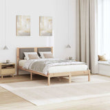 Bed Frame with Upholstered Headboard Taupe 120 x 200 cm 878262