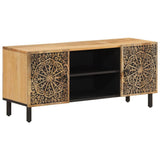 TV Cabinet 105x33x46 cm Solid Wood Mango 358212