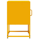 ZNTS Bedside Cabinet Mustard Yellow 36x39x60.5 cm Cold-rolled Steel 853329