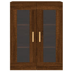 Wall Mounted Cabinets 2 pcs Brown Oak Engineered Wood 3197904