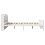 Bed Frame with Headboard without Mattress White 135x190 cm Double 3306753
