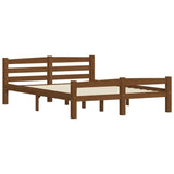 Bed Frame Honey brown Solid pinewood, plywood Single Durable 322077