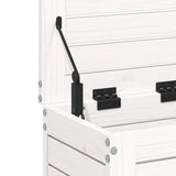 Garden Footstool White Solid Pine Wood Compact Modular 844889