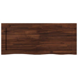 Live Edge Table Top 120 x 40 x 3.5 cm Rectangular Dark Brown 938458