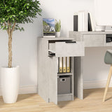 Desk Cabinet Concrete grey Engineered wood Compact Desk Cabinet 811506
