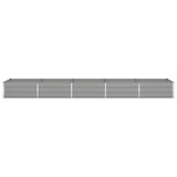 Planter Light Grey 480 x 100 x 45 cm Galvanised Steel 42018173