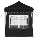 Pop-up Party Tent 195 x 195 x 245 cm Black Oxford Fabric 42019744