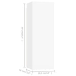 ZNTS 9 Piece TV Cabinet Set White Engineered Wood 3078738
