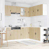 11 Piece Kitchen Cabinet Set Porto Sonoma Oak Engineered Wood 3314964
