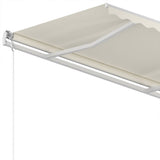 Manual Retractable Awning 350x250 cm Cream 3068877