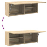 Bathroom Wall Cabinet Sonoma Oak 80x25x30 cm Engineered Wood 860078