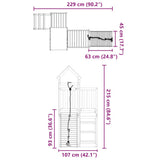 Outdoor Playset Impregnated Wood Pine 3278967