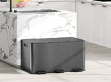 3 x 20L Pedal Bin, Steel Triple Kitchen Bin with Soft Close Lid, Removable Inner Buckets, T3398P377539