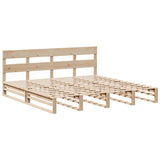 Bed Frame without Mattress 180x200 cm Super King Solid Wood Pine 3302303