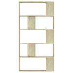 Book Cabinet/Room Divider Sonoma Oak 80x24x159 cm Engineered Wood 800102