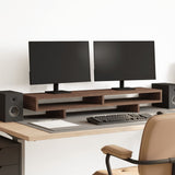 Monitor Stand Brown Oak 100x27x15 cm Engineered Wood 854757
