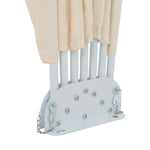 Collapsible Terrace Side Awning Cream 200 cm 44578