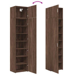 Slim Storage Cabinet Brown Oak 50x42.5x225 cm Engineered Wood 3281307