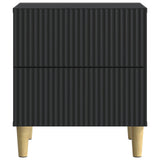 Bedside Cabinet 2 pcs Black 43 x 34.5 x 48 cm Engineered Wood 894528