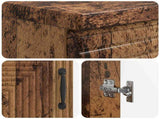 3 Piece Bathroom Cabinet Set HAARLEM Old Wood Engineered Wood 3417457
