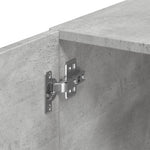 Slim Storage Cabinet Concrete Grey 30x42.5x225 cm Engineered Wood 3281262
