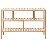 ZNTS Bathroom Shelf Solid Walnut Wood 100x40x65 cm 247100