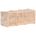 ZNTS Storage Chest 90x40x40 cm Solid Acacia Wood 289644