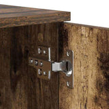 Bed Frame with Drawer Smoked Oak 100 x 200 cm Engineered Wood 3335185